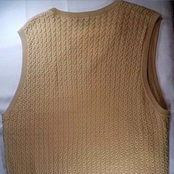 Bobby Jones Mens Golf Vest Large Cotton Sweater - Picture 2 of 5